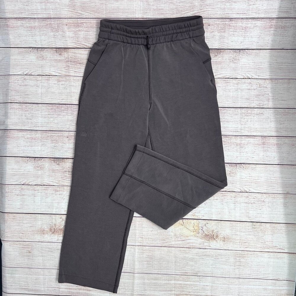 Lululemon Softstreme Straight-Leg Pants Women‎ Size 2 Dark Oxide Brown Crop Seam